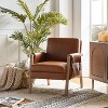 Kelly Mid-century Armchair with Distressed Finish  | HULALA HOME - image 3 of 4