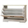 AndMakers 17.71 in. H x 23.62 in. W Antique White Shoe Cabinet with 1 Flip Drawer and Adjustable Shelf - 3 of 4