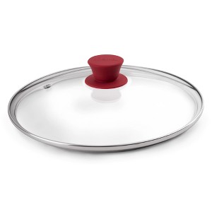 Cuisinel Glass Lid with Steam Vent - 10-Inch Universal Replacement Cover, Compatible with Lodge Cast Iron Skillets, Tempered & Oven Safe - 1 of 4