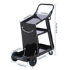 Welding Cart, 220 LBS Capacity Welder Cart with Lockable Cabinet for MIG/TIG Welder, 2 Tier Rolling Welding Cart - 2 of 4