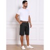 INSPIRE CHIC Men's Linen Pleated with Pockets Above Knee Casual Shorts - 4 of 4