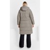 Women's Plus Size Darcy Puffer Jacket - sage grey | CITY CHIC - 3 of 4