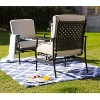 2pc Steel Outdoor Patio Accent Chairs - Lokatse
 - 4 of 4