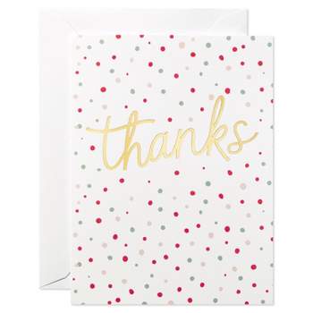 10ct Scattered Dots Blank Thank you Cards