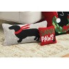 C&F Home Winter Dachshund Hooked Small Petite Throw Pillow - 2 of 4