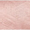 Home Mart Goods 2 Piece Blush Solid Silky Geometric Embossed Blackout Grommet Window Curtain Panel Set - 108" Long - 4 of 4