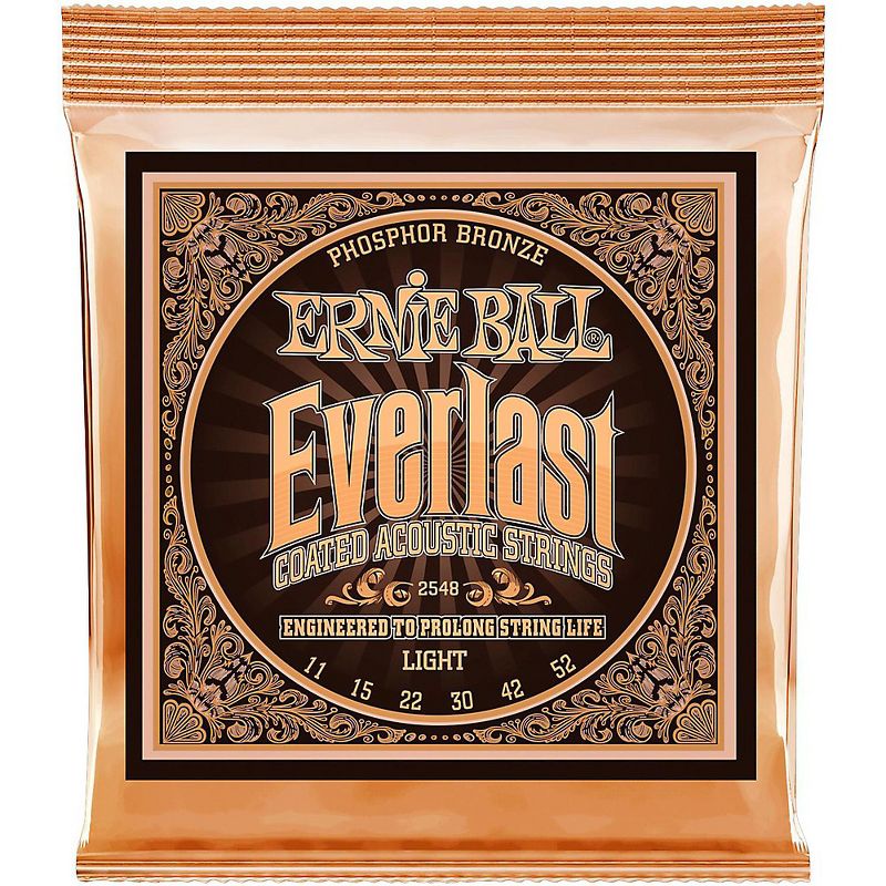 Ernie Ball 2548 Everlast Phosphor Light Acoustic Guitar Strings, 1 of 4