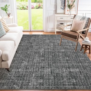 Living Room Rug Washable Rug Non-Slip Modern Abstract Throw Rugs Large Soft Bedroom Carpet Indoor Contemporary Solid Floor Carpet - 1 of 4