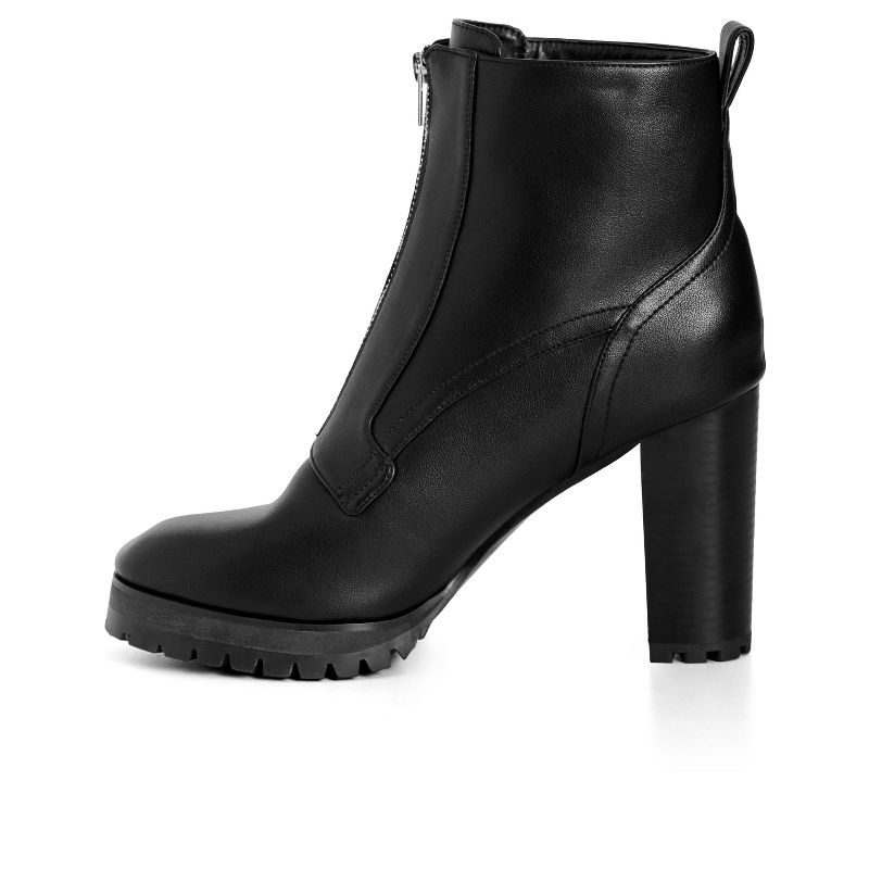 Women's Wide Fit Fern Ankle Boot - Black | CITY CHIC, 4 of 8