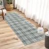 Washable Rug Modern Plaid Rug Non Slip Non Shedding Rug Low Pile Rugs Foldable Indoor Carpet for Living Room Bedroom Study Room Guest Room Playroom - 3 of 4