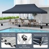 Tangkula 10 x 20FT Pop-up Canopy Tent Folding Instant Sun Shelter w/ 3 Adjustable Heights - 4 of 4