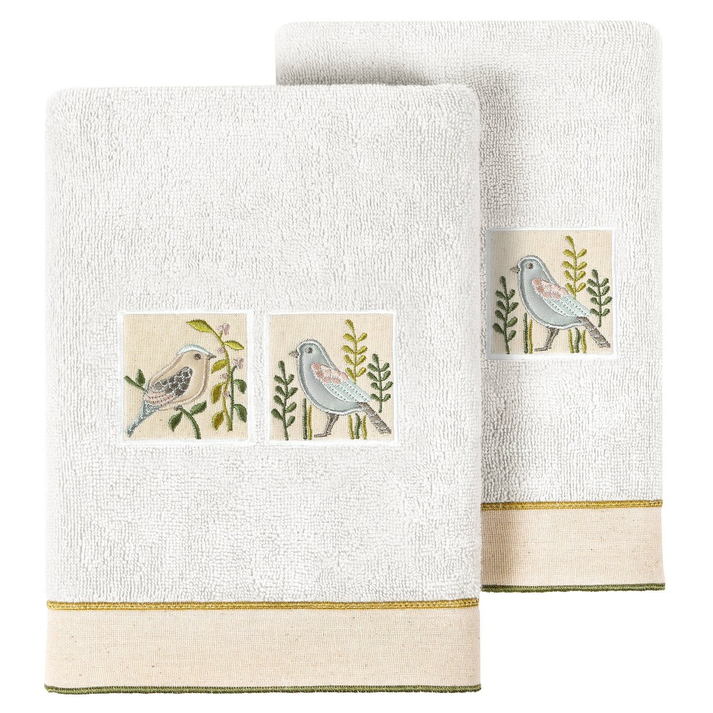 Photos - Towel 2pc Belinda Design Embellished Hand  Set - Linum Home Textiles