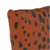 Linen Leopard Square Throw Pillow - Skyline Furniture - image 3 of 4