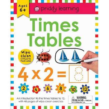 Wipe Clean Workbook: Times Tables (Enclosed Spiral Binding) - (Wipe Clean Learning Books) by  Roger Priddy (Spiral Bound)