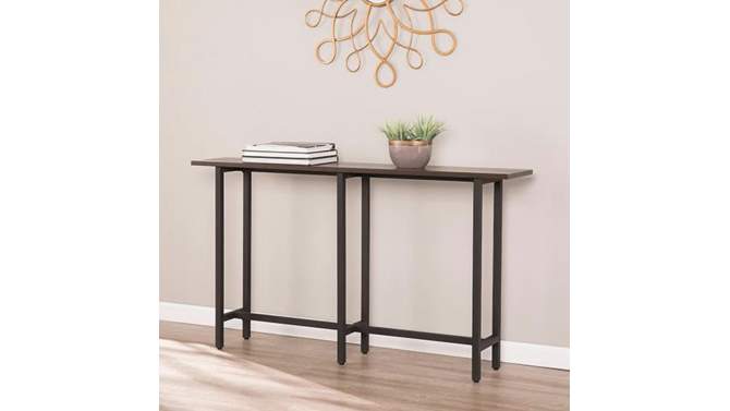 Harley Long Narrow Console Table Espresso Brown - Aiden Lane, 2 of 7, play video