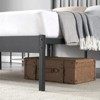 Bed Frame with Vintage Headboard, Modern Platform Bed Frame, Heavy Duty Strong Slat Support - image 3 of 4