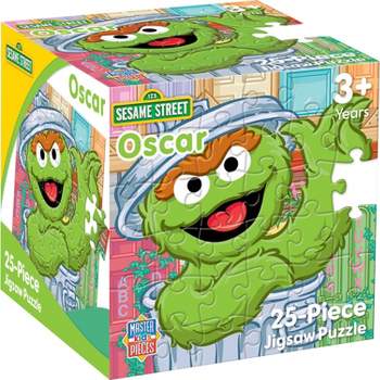 Sesame Street - Oscar the Grouch's Day Out 25-Piece Puzzle, Fun for Ages 3+, Official Sesame Street Puzzle, Compact for Easy Storage