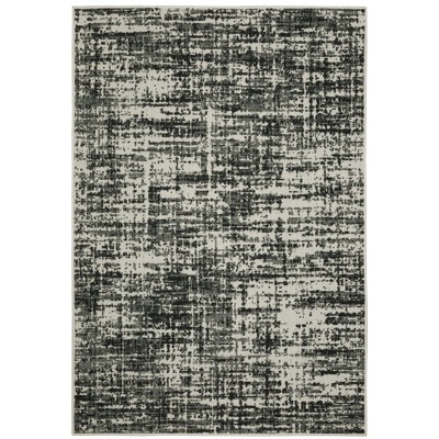 Oriental Weavers Torrey 531W1 Black/ Light Grey Indoor/Outdoor Area Rug - 7'10" x 10'