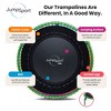JumpSport 350 PRO Fitness Trampoline, Cardio Workout, No-Tip Arched Legs Home Gym Equipment with Adjustable Bungees & 60 Day Trial Video, 39", Green - 3 of 4