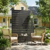 Sapphtopaz 72in H × 47in W Outdoor Privacy Screen Freestanding Privacy Panels for Patio Balcony Indoor and Outdoor Decorative Screen Panel - 2 of 4