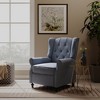 Tufted Push Back Arm Chair Single Reclining Club Chair Home Padded Seating Living Room Sofa - 2 of 4
