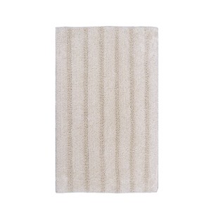 Knightsbridge Linear 220 GSF Reversible Bath Rug 24 x 40 - Ivory - 1 of 4