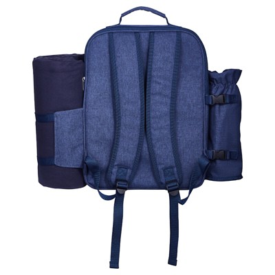 HBEZON 4-Person Picnic Backpack Bag with Cooler Compartment, Insulated for Fresh Food and Drinks, Durable and Comfortable — фото 7