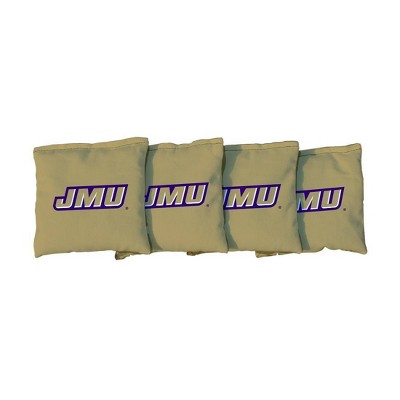 NCAA James Madison Dukes Corn-Filled Cornhole Bags Gold - 4pk