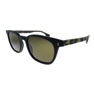 Hugo Boss BOSS 0970/S 003 Unisex Rectangle Sunglasses Black 50mm