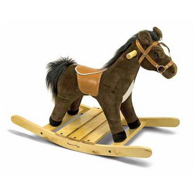 wooden rocking horse target