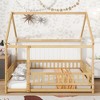 GDFStudio Kent Rubber Wooden Montessori Floor Bed with Guardrails - 2 of 4