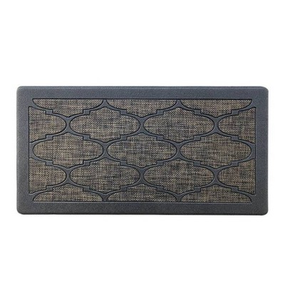 20" x 39" Piermont Trellis Espresso Anti-Fatigue Kitchen Floor Mat - J&V Textiles