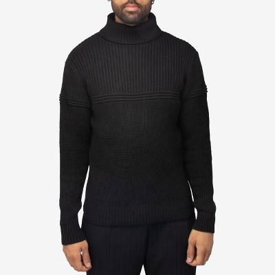 X Ray Men's Ribbed Pattern Turtleneck Sweater : Target