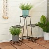 29" Wide Planter Pot Traditional Black - Olivia & May: Indoor Metal Stand, No Assembly Required - 3 of 4