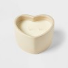 7oz Glossy Glaze Heart Shaped Ceramic Cream - Threshold™ - image 3 of 4
