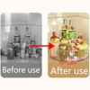 LunaLulinlk Lazy Susan Turntable, 360 Transparent Rotating Seasoning Organizer for Kitchen - 2 of 4