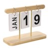 Unique Bargains Wooden Flip Desk Calendar 1 Pc - 3 of 4