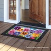 Pansies Spring Doormat Floral Indoor Outdoor 30" x 18" Briarwood Lane - image 3 of 4