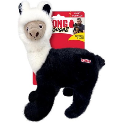 KONG Toughz Durable Plush Dog Toy - Long-Lasting Soft Chew Toy for Aggressive Chewers, Safe & Interactive for Dogs (Llama)