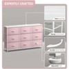 Sorbus 9 Drawers Dresser- Storage Unit with Steel Frame, Wood Top, Fabric Bins - for Bedroom, Closet, Office and more - 3 of 4