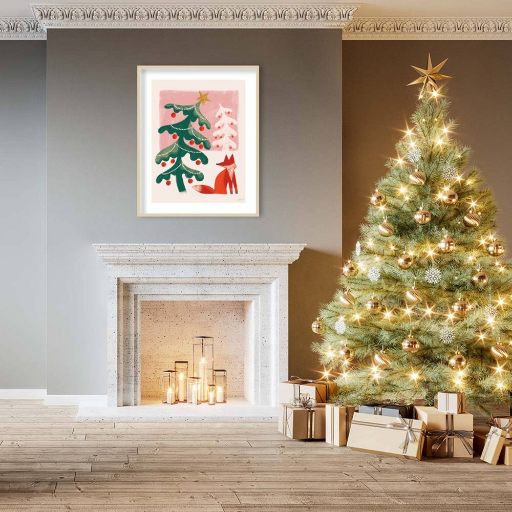 Photos - Other Decoration Amanti Art 33"x41" Retro Holiday III by Janelle Penner Wood Framed Wall Art Print
