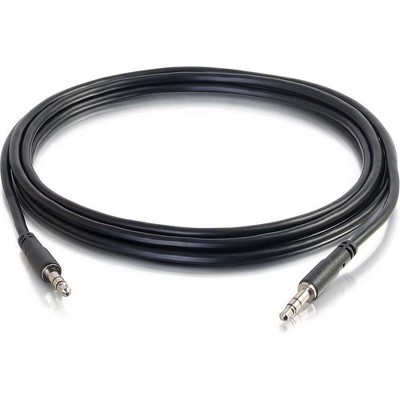 C2G 10ft Slim Aux 3.5mm Audio Cable - M/M - 10 ft Mini-phone Audio Cable for iPhone, Audio Device, Tablet PC, Headphone, MP3 Player