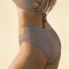 Women's Striped High-Waisted Wide Waistband Bikini Bottoms - Cupshe - 4 of 4