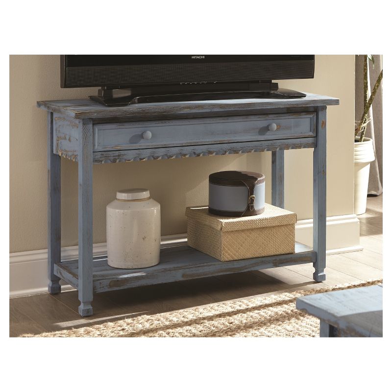 Country Cottage Media/Console Table Antique Finish - Alaterre Furniture, 3 of 7