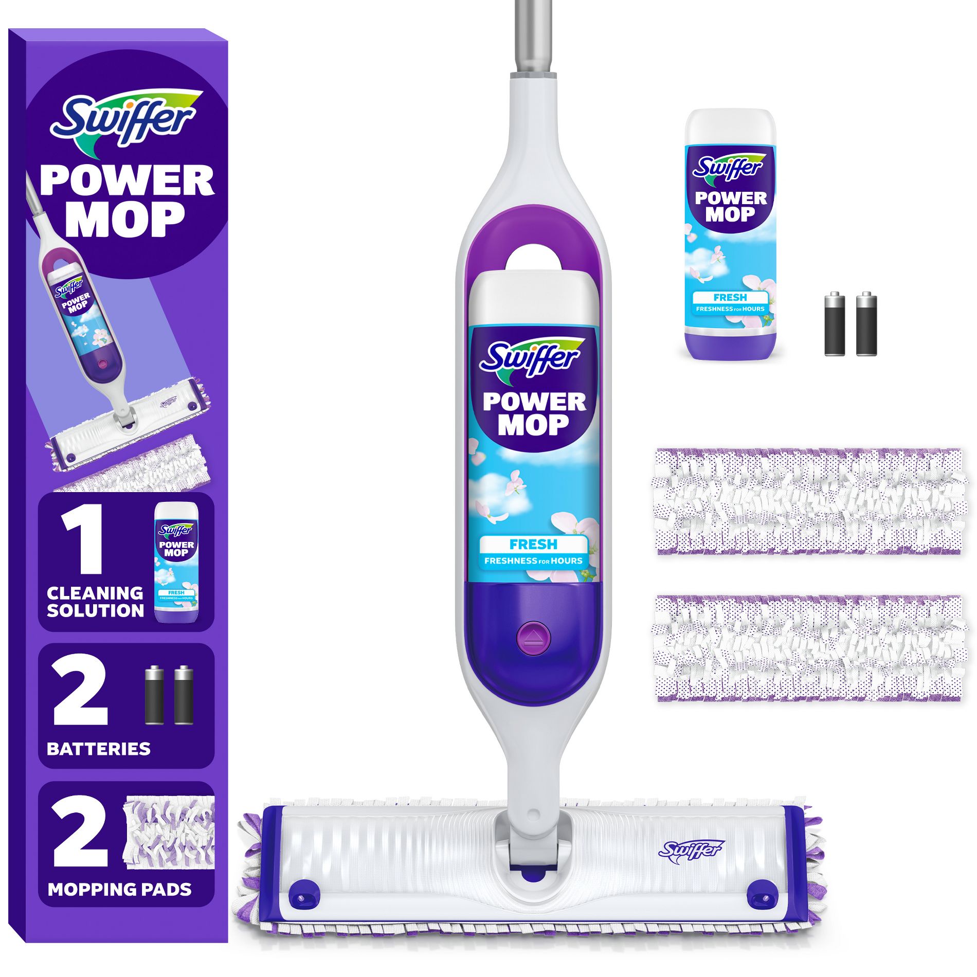 Swiffer Power Mop Multi-Surface Mop Kit for Floor Cleaning
