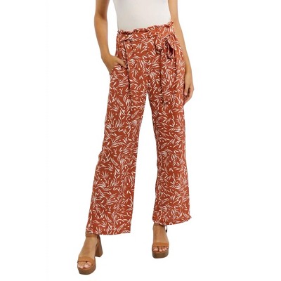 Women's Right Angle Full Size Geometric Printed Pants - HEIMISH USA