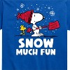 Men's - Peanuts - Snoopy Winter Fun Short Sleeve Graphic T-Shirt - 2 of 4