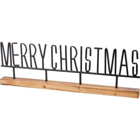 Primitives By Kathy Merry Christmas Sitter Sign Decor : Target