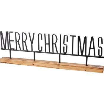 Primitives by Kathy Merry Christmas Sitter Sign Decor