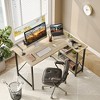 Bestier 47 inch Corner L-Shaped Desk with Storage Shelves Home Office Desk - 2 of 4